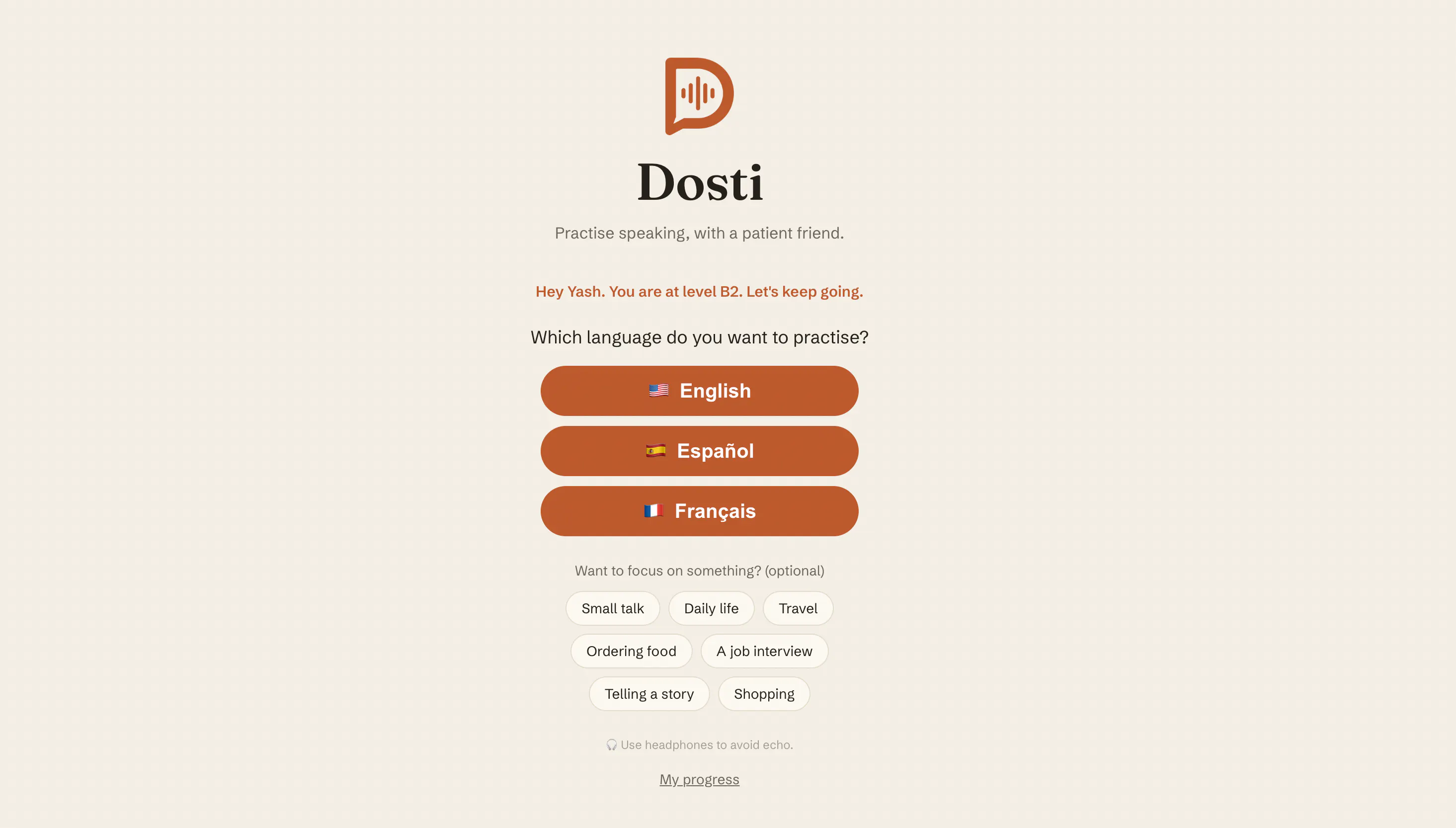 Dosti Labs - Learn languages by speaking gallery image