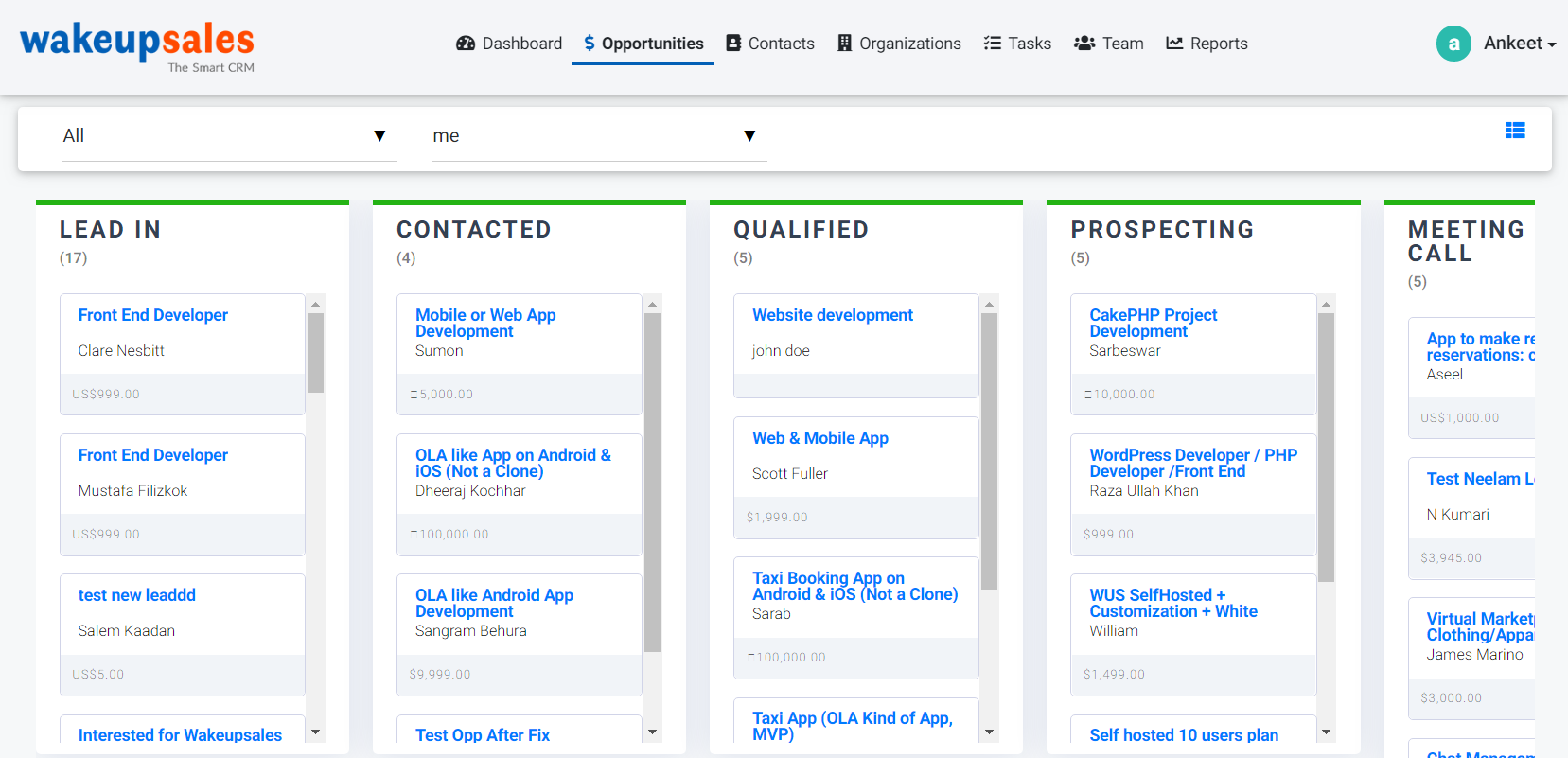 Wakeupsales CRM gallery image