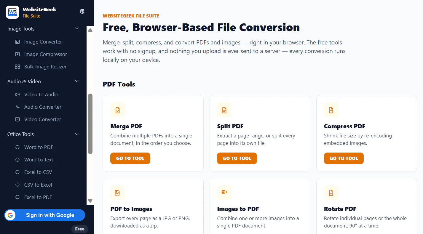 WebsiteGeek File Suite gallery image