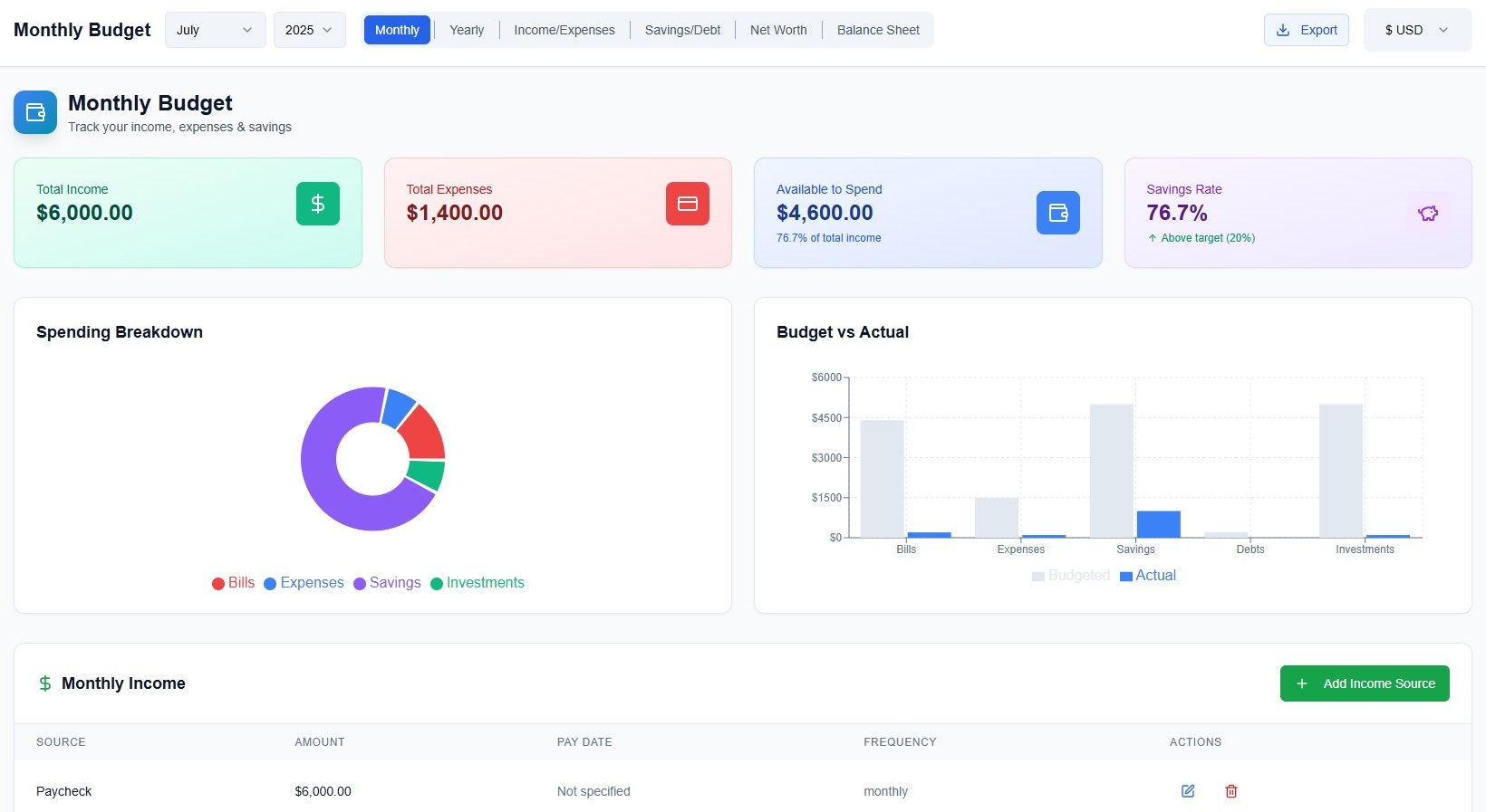 FinTracker.ai gallery image