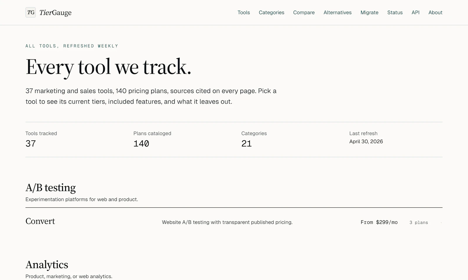 TierGauge screenshot 3
