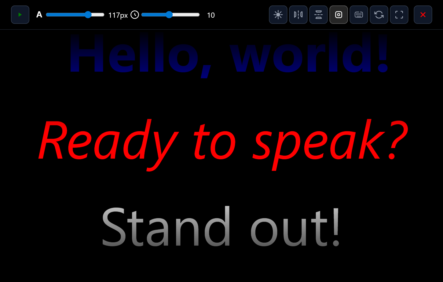 Nanopompter - Kostenloser Online -Teleprompter Medien 1