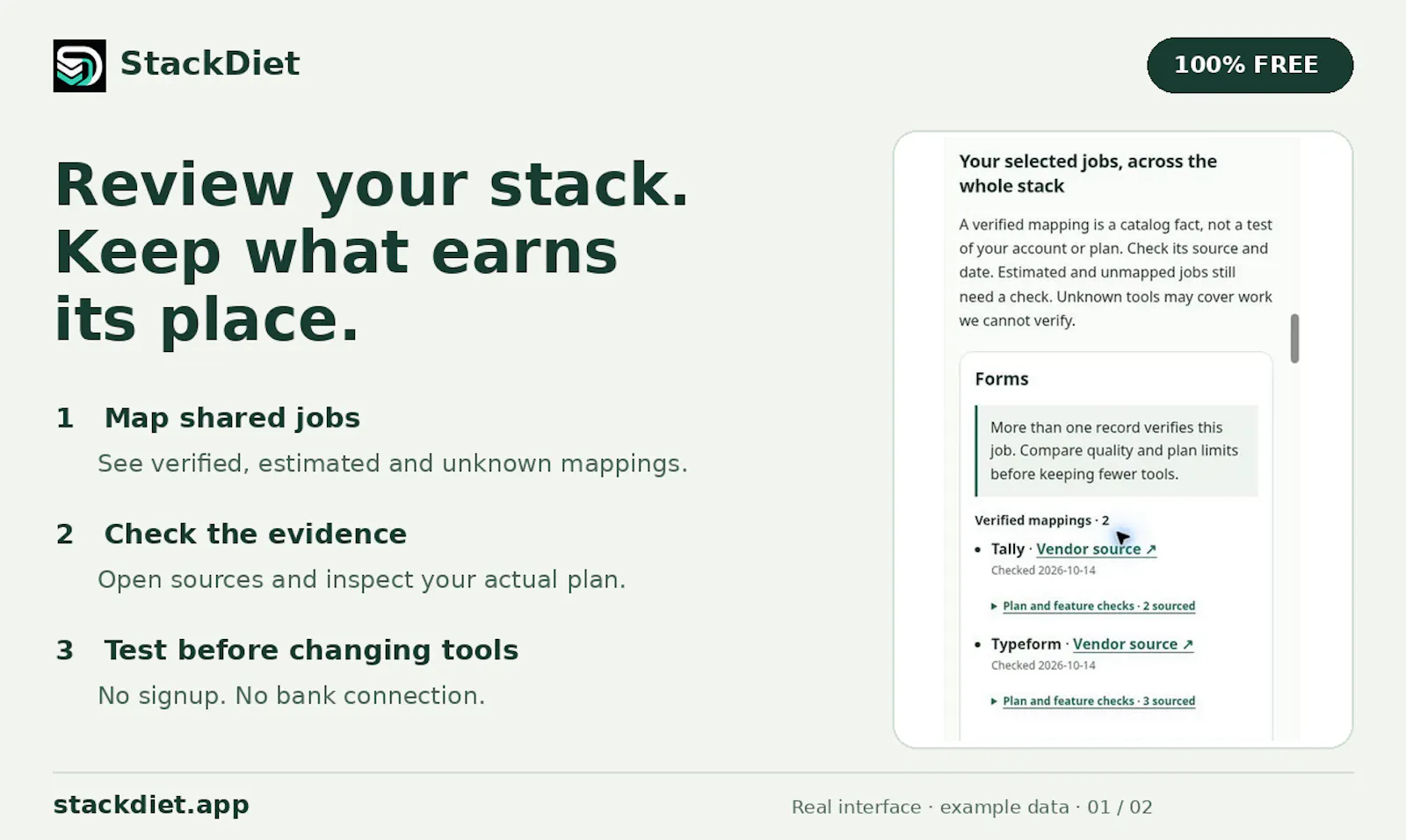 StackDiet screenshot 1