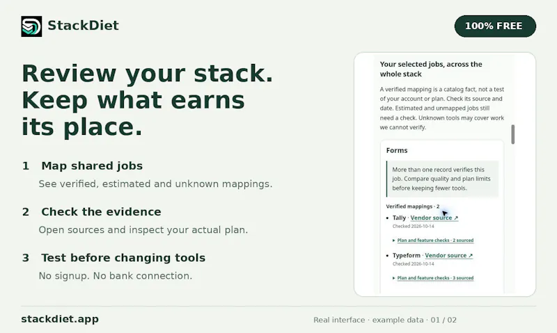 StackDiet screenshot 1