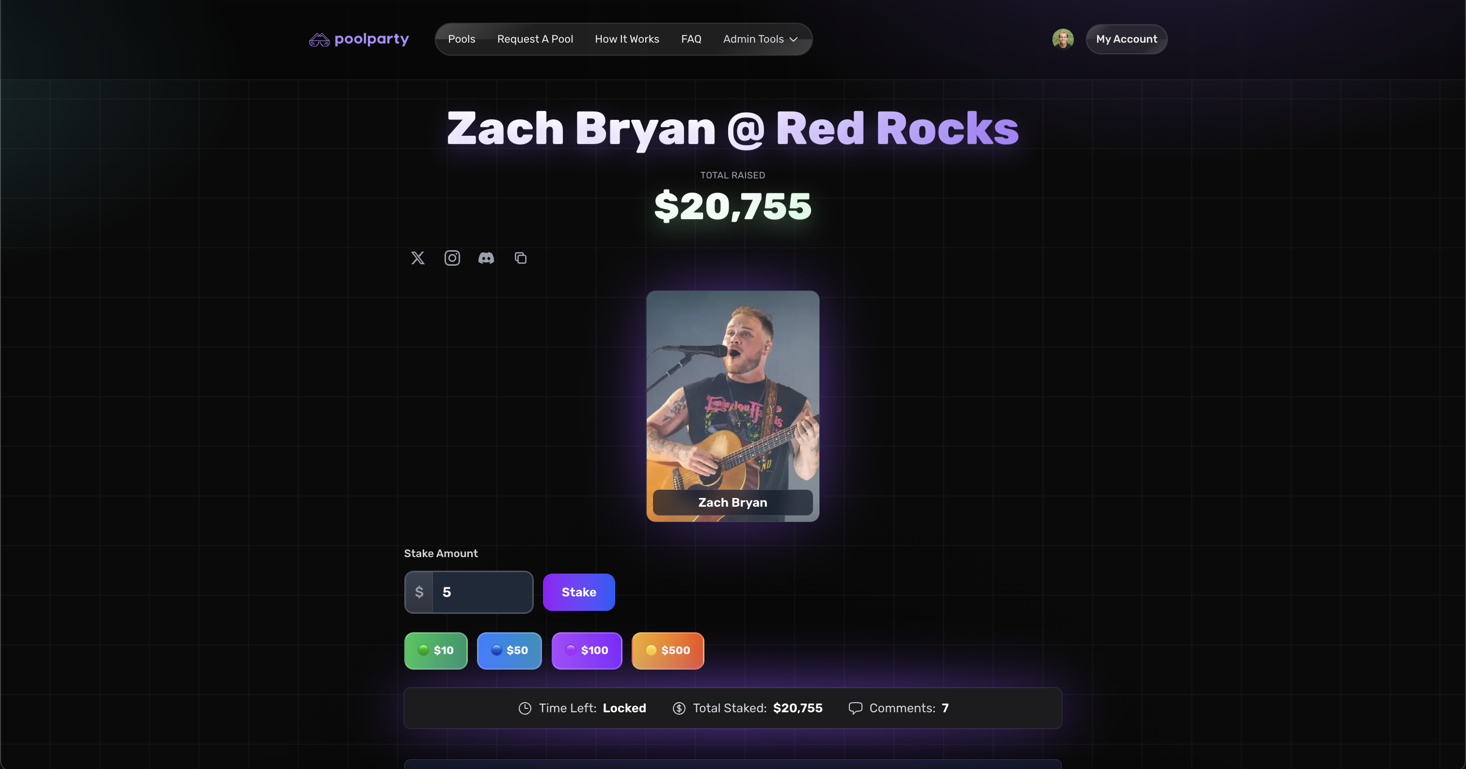 PoolParty - Main screenshot showing features and interface