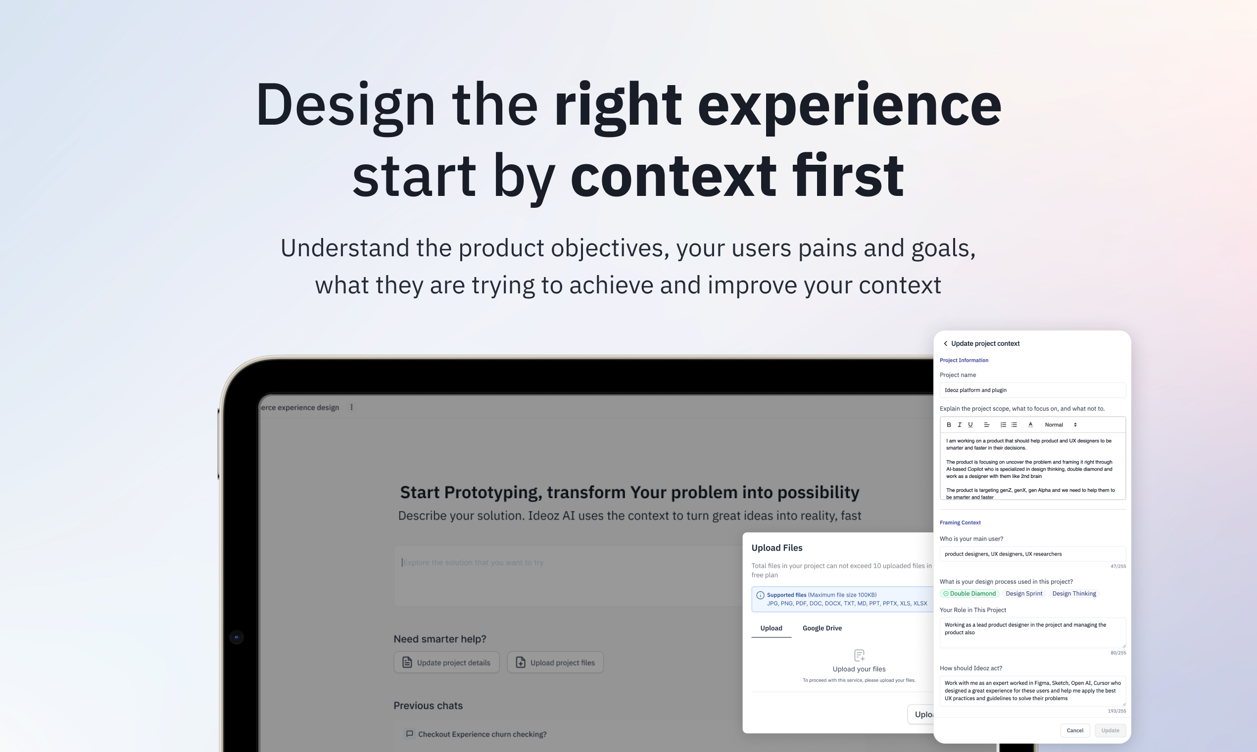 Ideoz AI - Screenshot 3 showing product features and functionality
