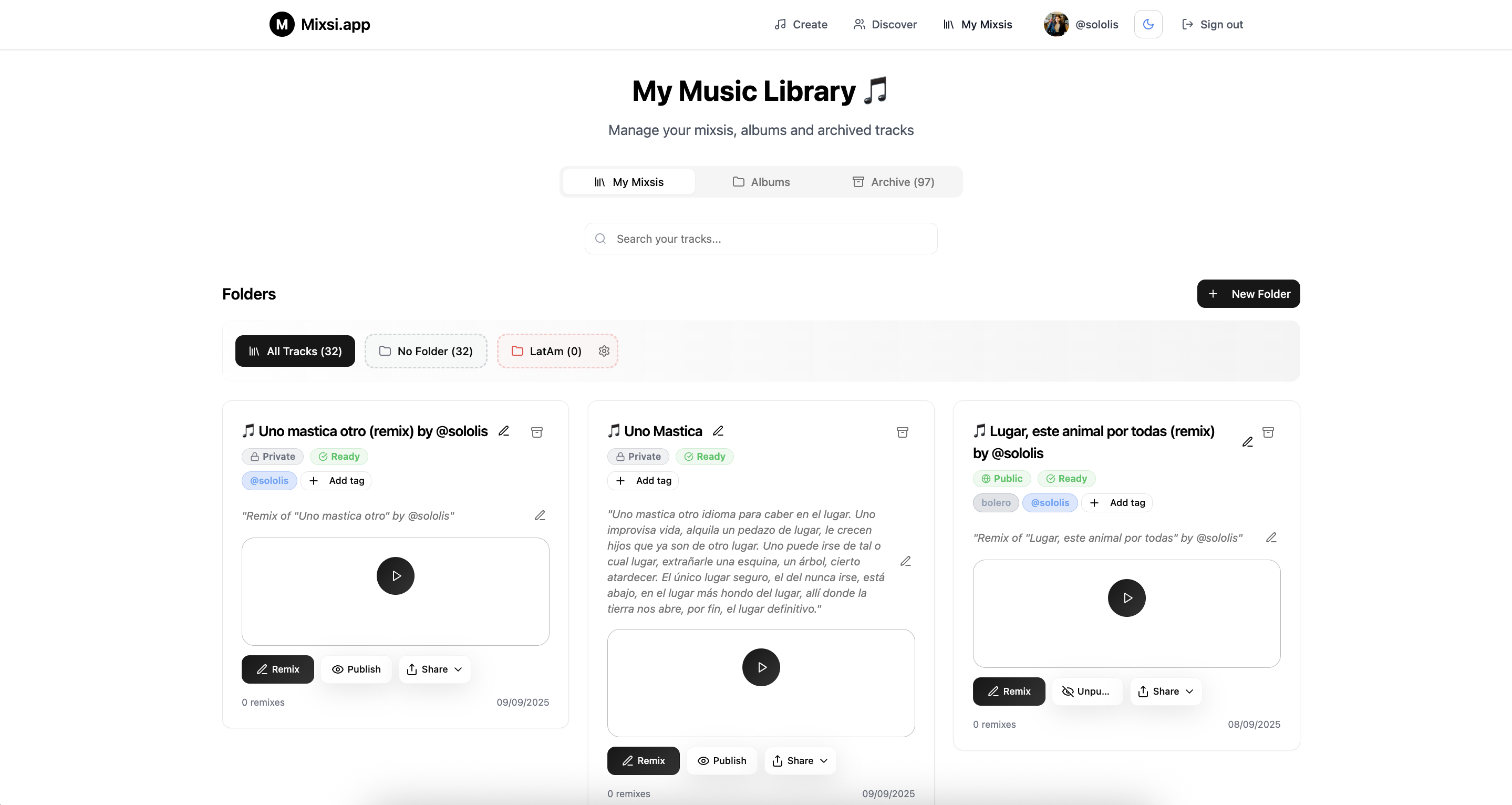 Mixsi.app - AI generated music social sharing platform medya 4
