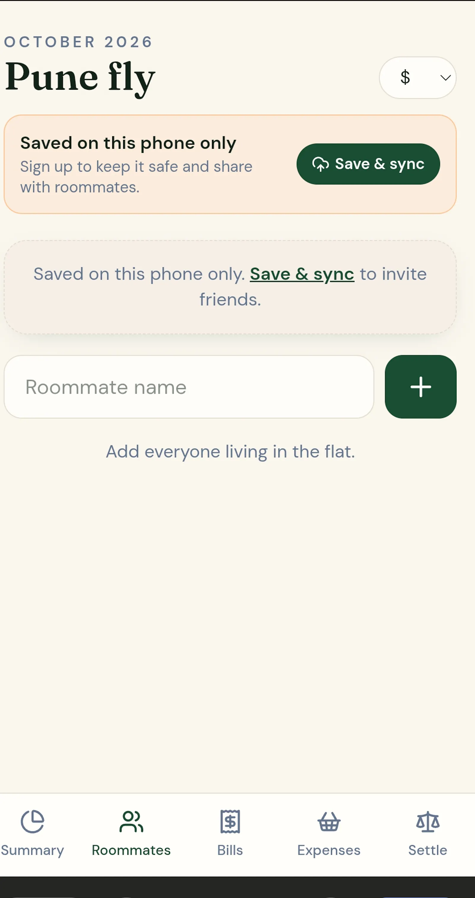 Flatmate Finance screenshot 1