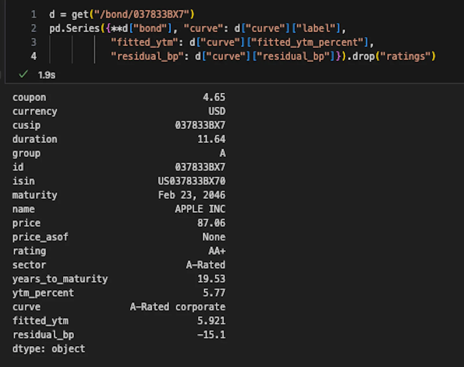 Bond Data API by Atlantis Data Solutions screenshot 4