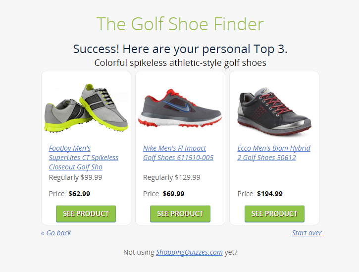 Shopping Quizzes gallery image