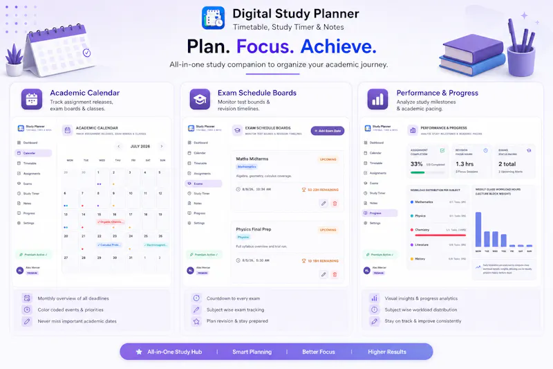 Study Planner - Timetable & Timer screenshot 3