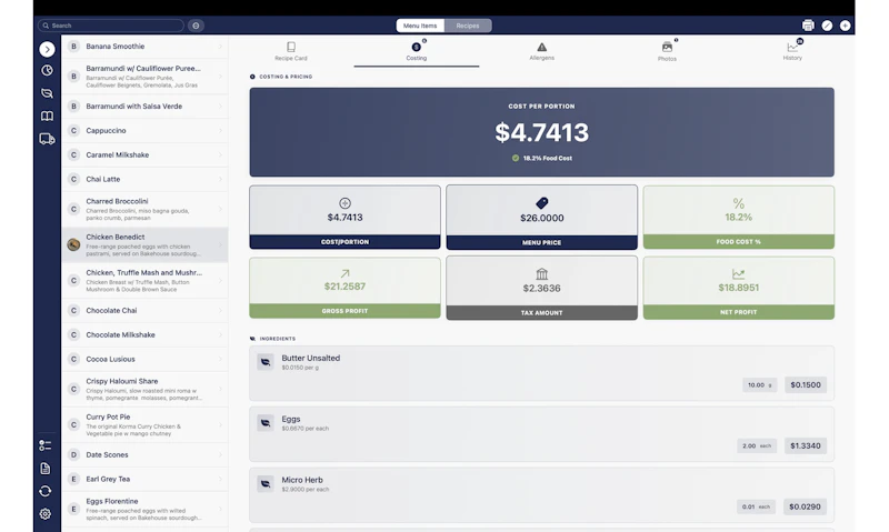 Plate Pro: Recipe & Food Costs screenshot 2