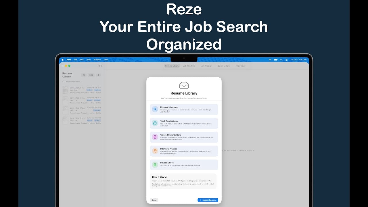 Reze: Job Search Assistant gallery image