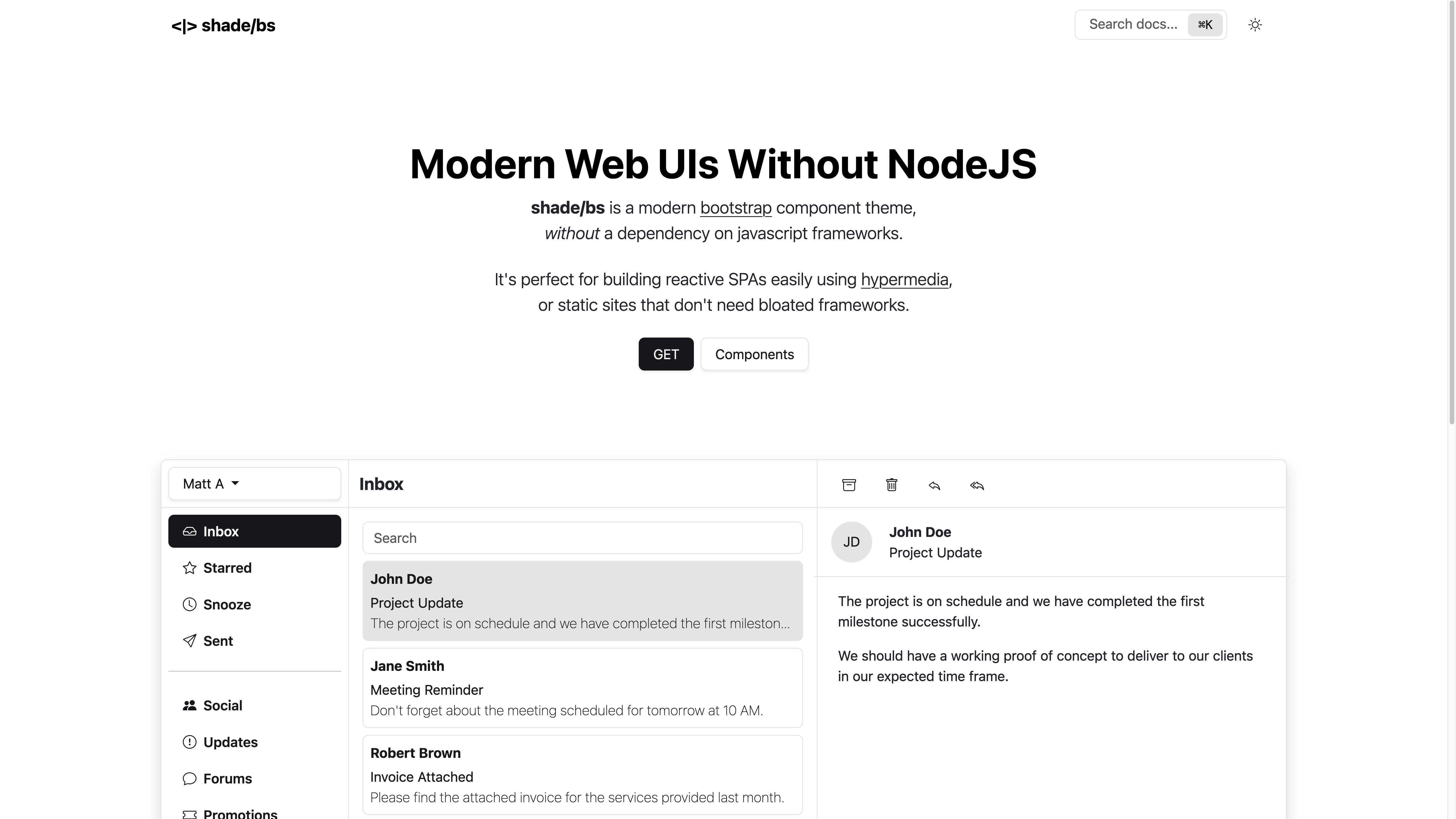 그늘/bs - nodejs가없는 현대 웹 UI 미디어 1