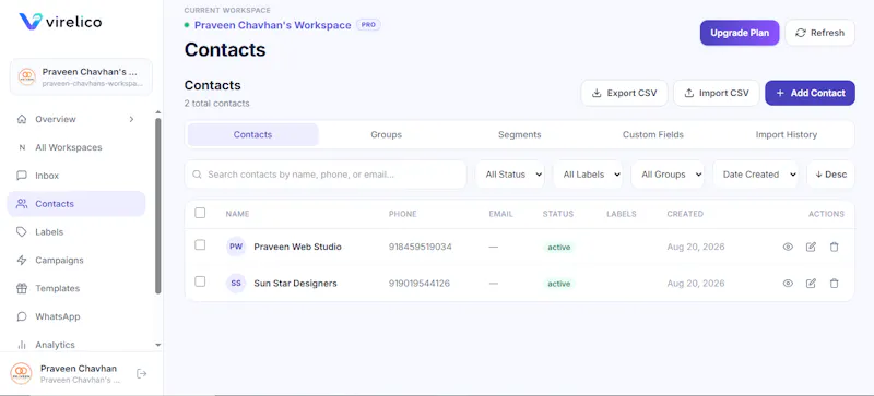 Virelico screenshot 2