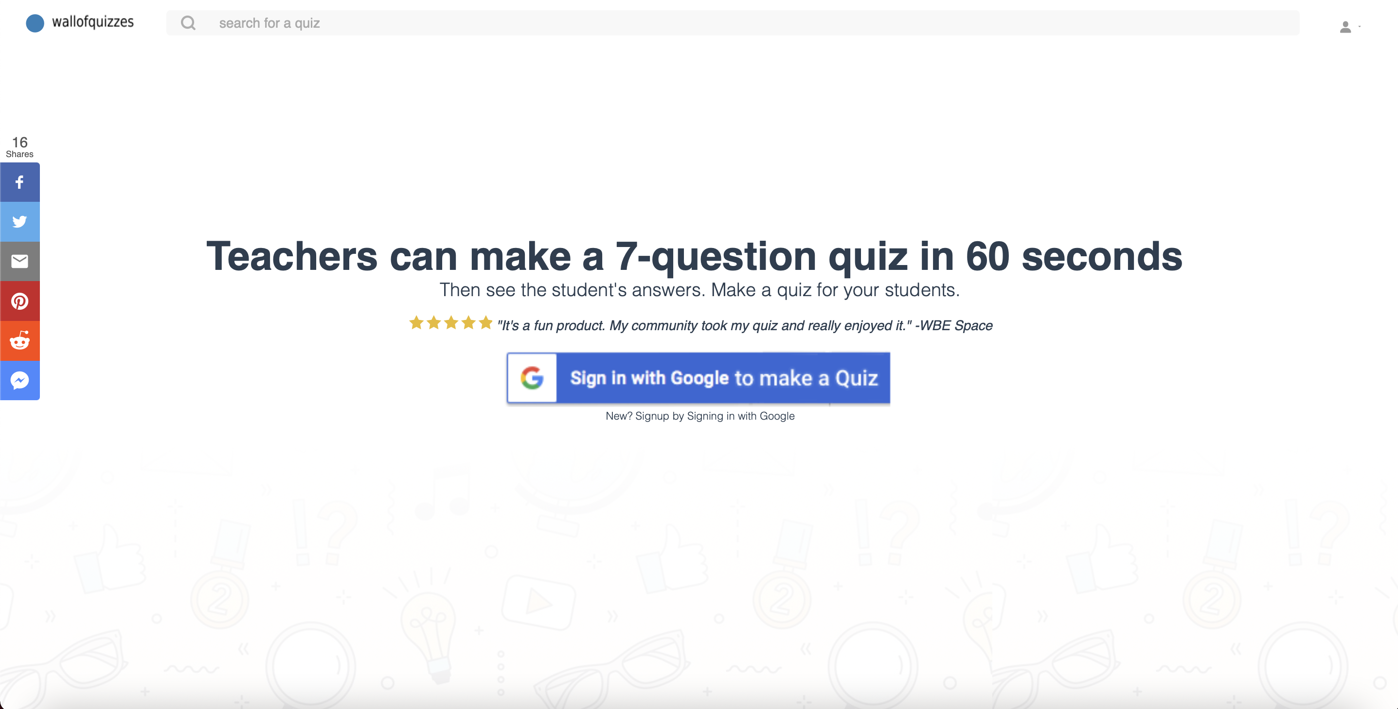 wallofquizzes gallery image