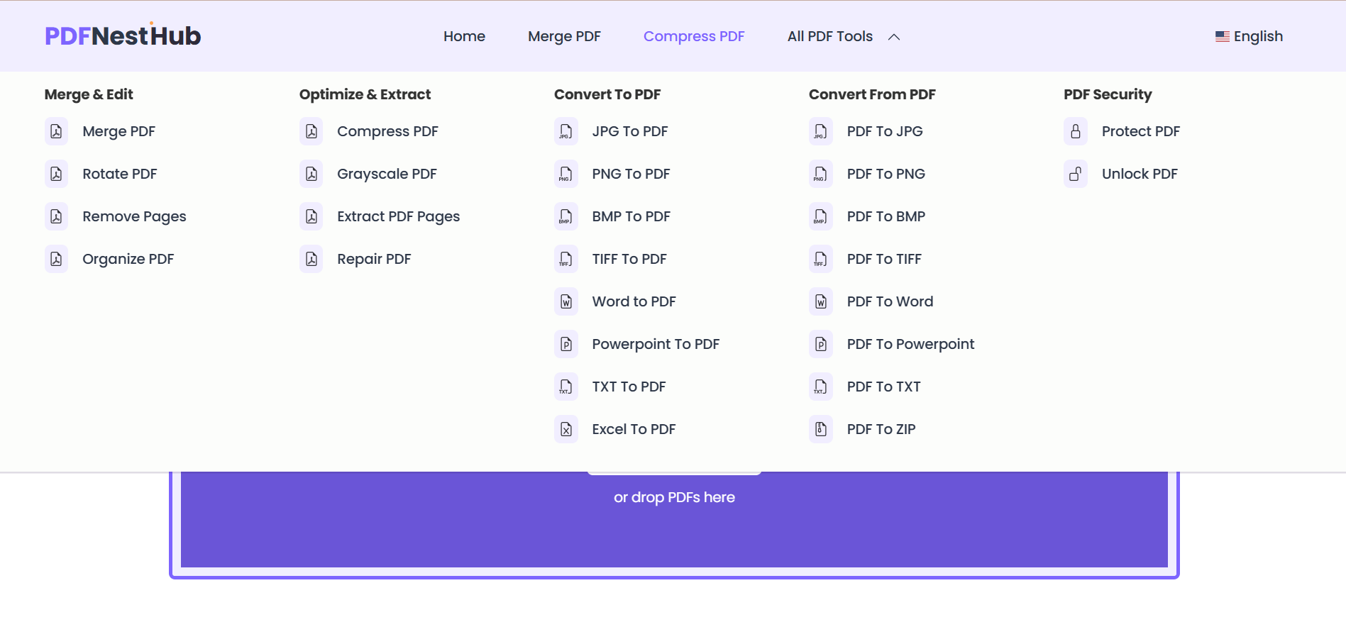 وسائط PDF Nest Hub - مجموعة أدوات PDF الخاصة بك على الإنترنت 3