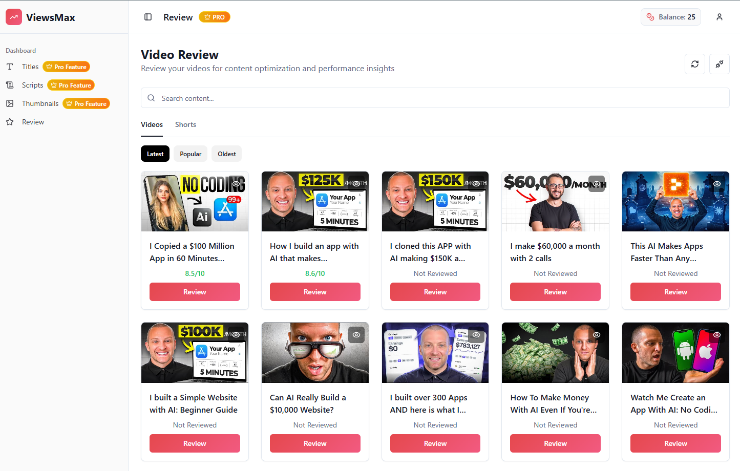 ViewsMax - Screenshot 3 showing product features and functionality