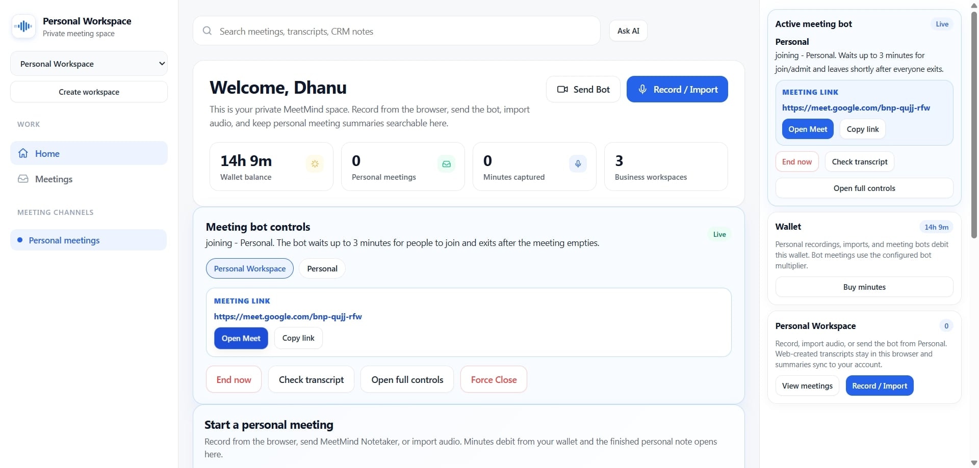 MeetMind  AI meeting assistant  gallery image