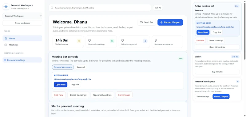 MeetMind  AI meeting assistant  screenshot 5