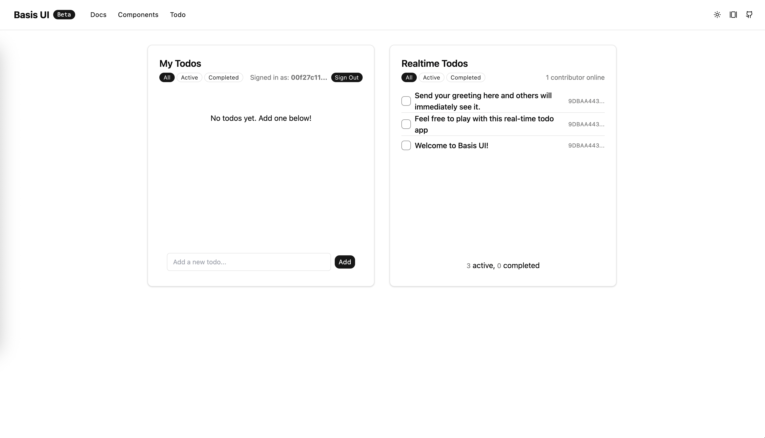 Basis UI gallery image