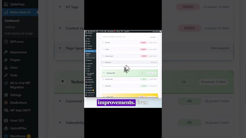 Refine Rank AI screenshot 1 (video preview)