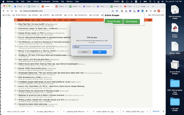 Скребок данных- расширение Chrome media 4