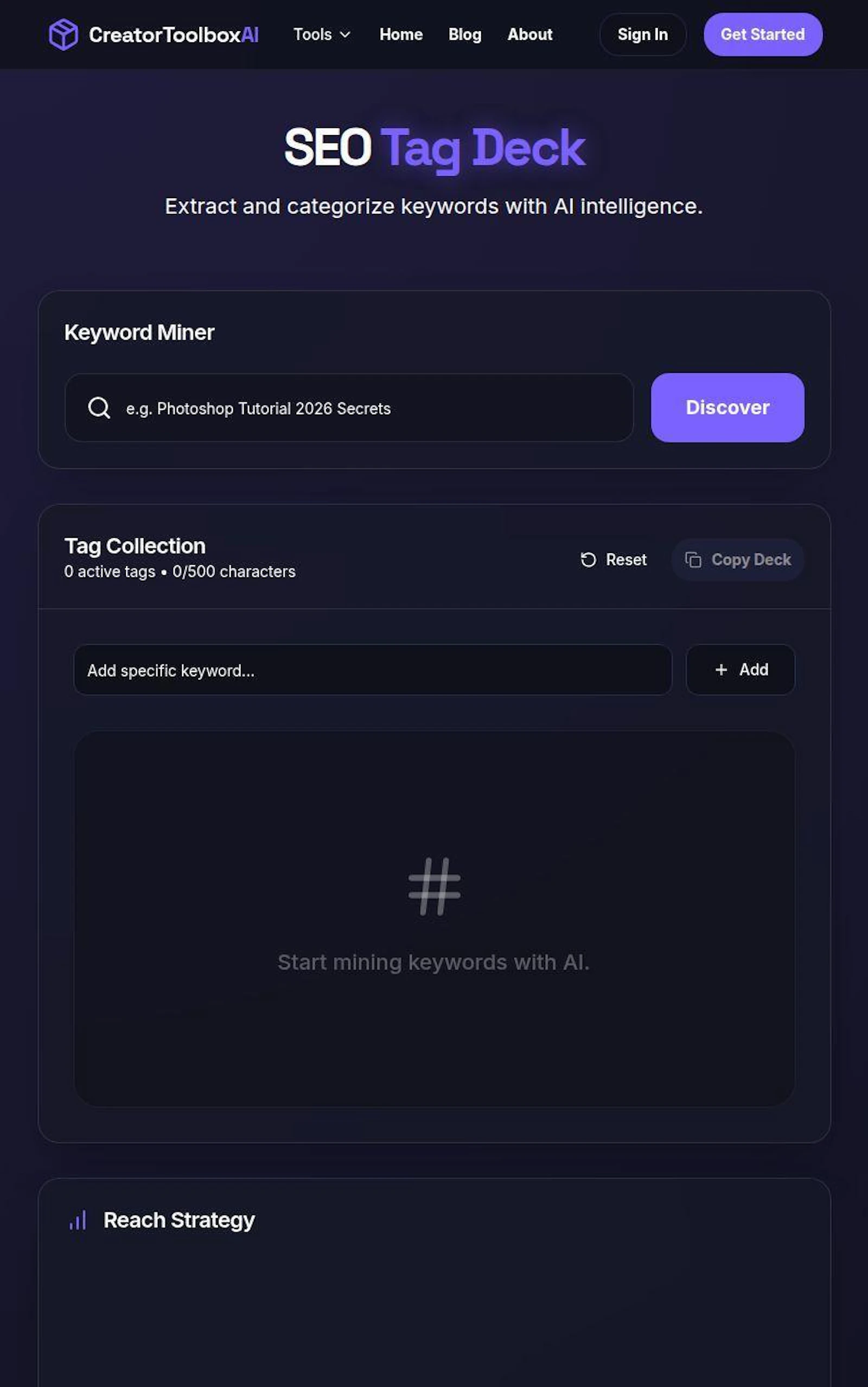Creator toolbox ai screenshot 1