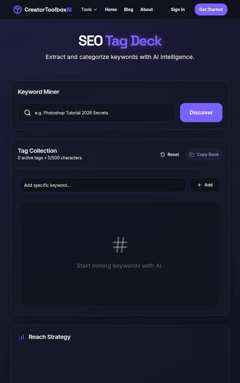 Creator toolbox ai screenshot 1