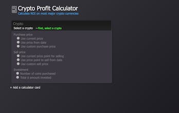 Crypto Profit Calculator gallery image