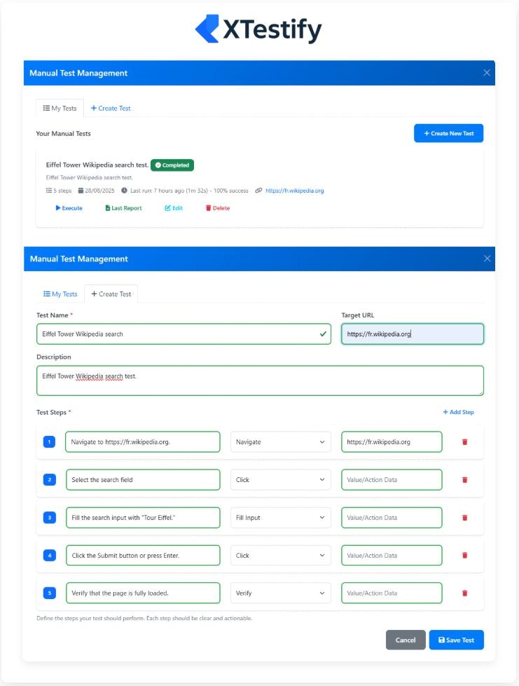 XTestify.app - AI搭載のテスト自動化プラットフォームメディア4
