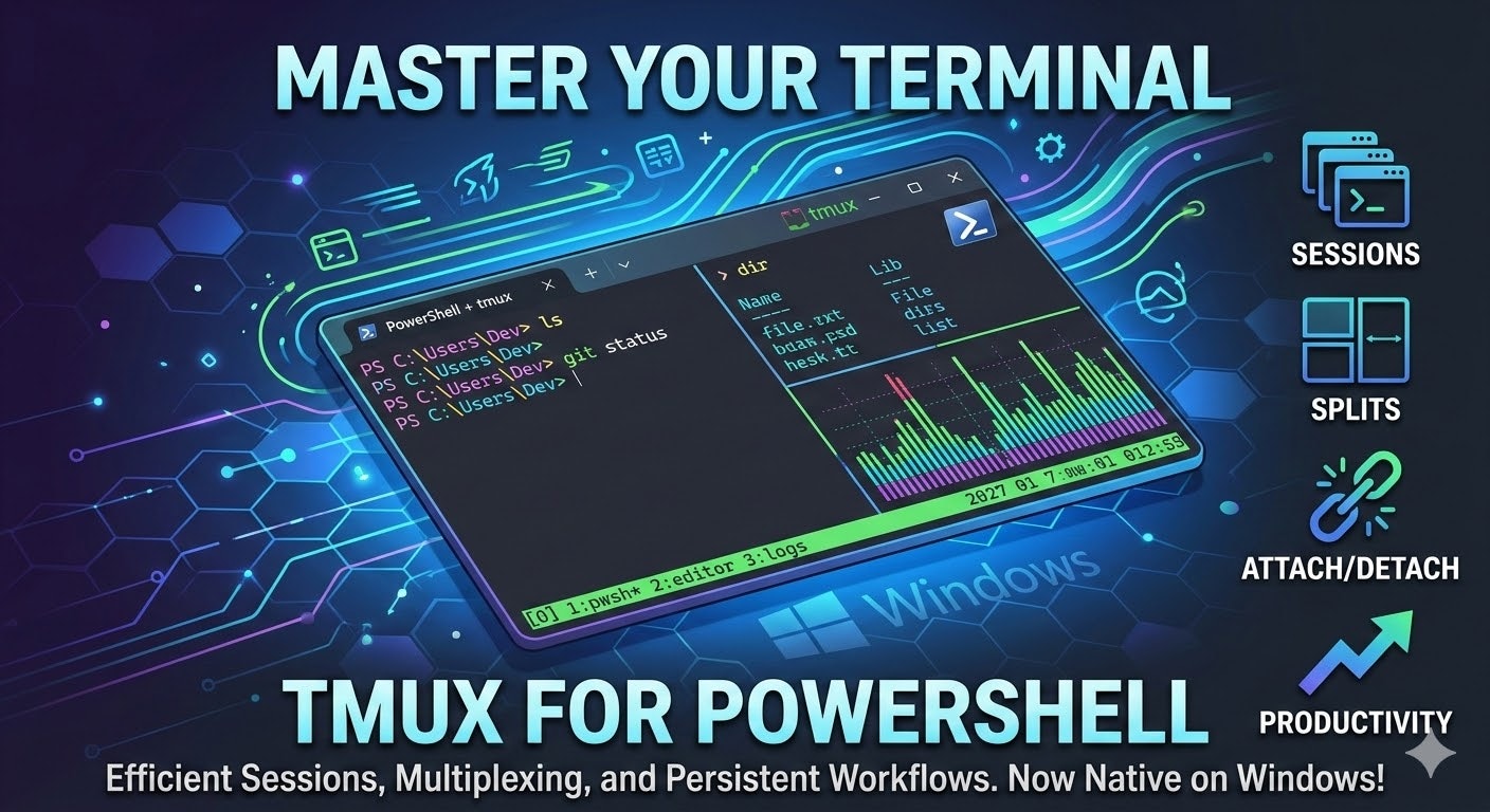 Tmux for Windows Powershell - PSMUX gallery image