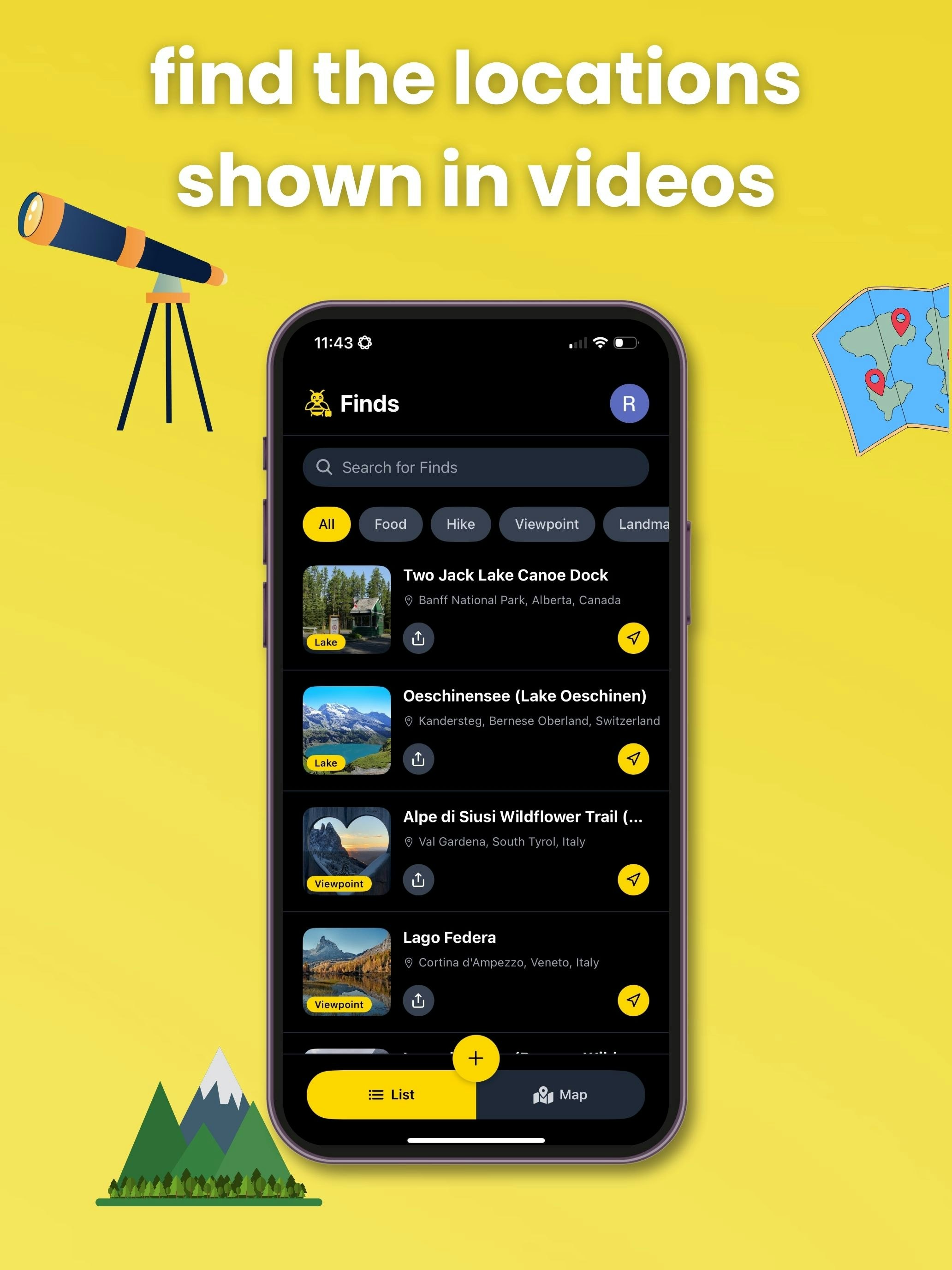 Seyahat böceği - Tiktok/IG'den her seyahat mücevherini bir haritada pimlere dönüştürün medya 4