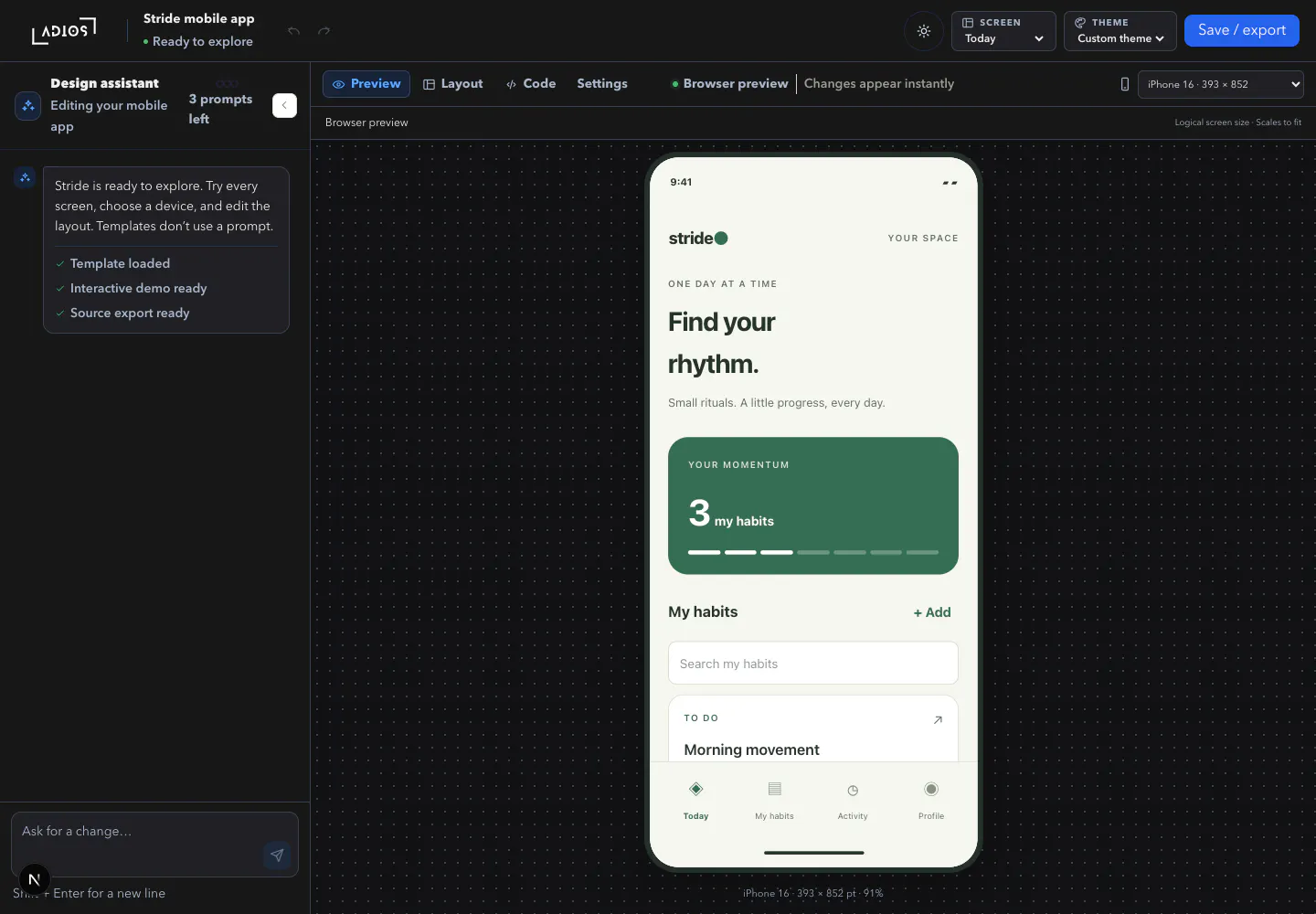 Adios.dev - AI Workspace gallery image