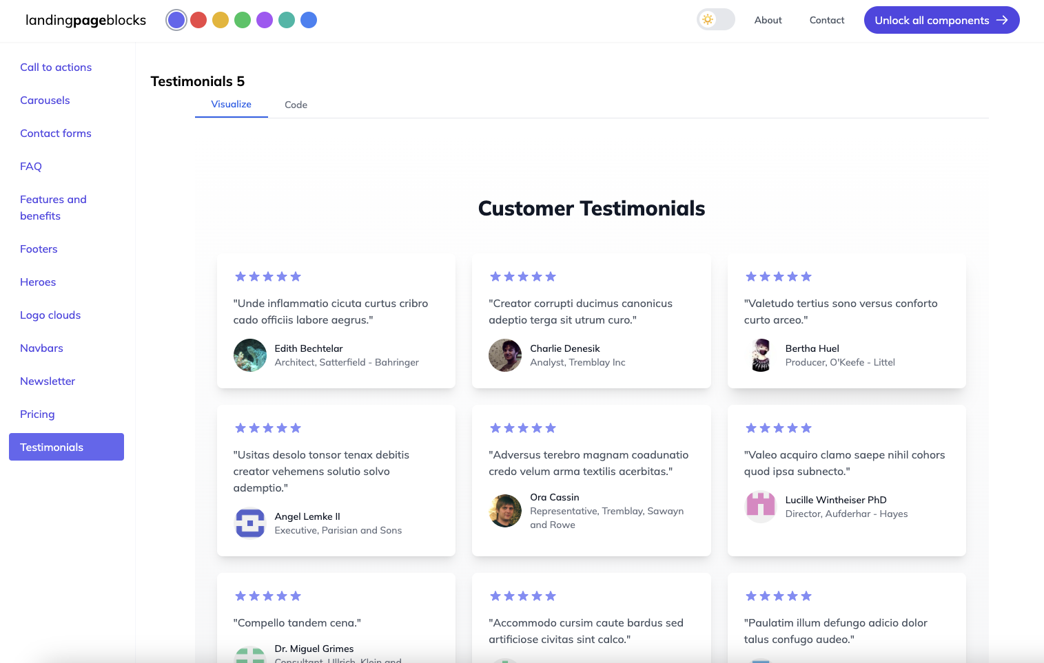 LandingPageblocks. - Красивые компоненты React для вашей следующей целевой страницы медиа 4