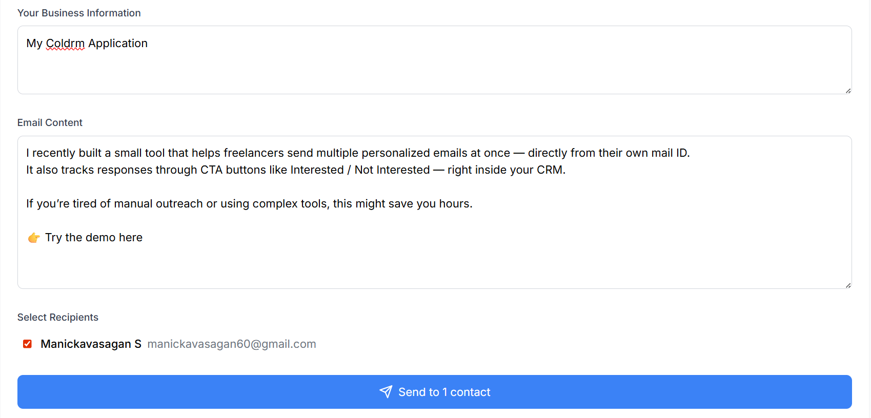 COLDrm - Screenshot 2 showing product features and functionality