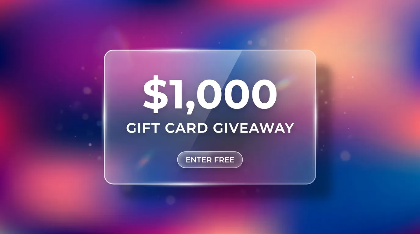 Win a $1,000 Gift Card in the USA Canada