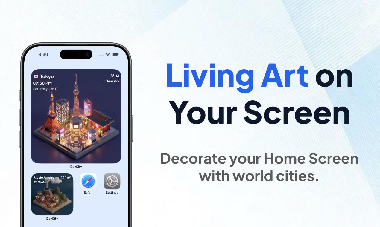 DayCity - Main product screenshot demonstrating key features and user interface