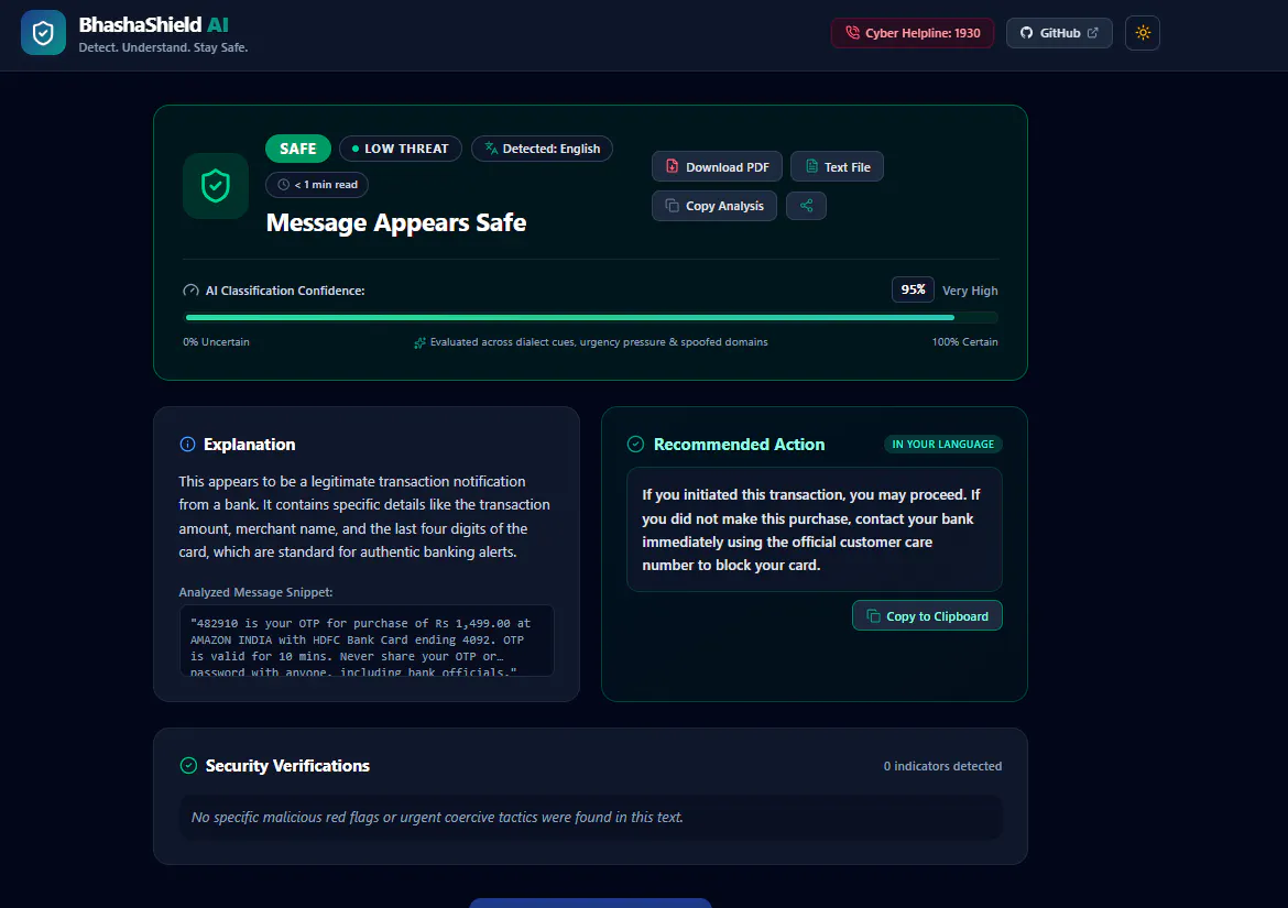 BhashaShield AI gallery image
