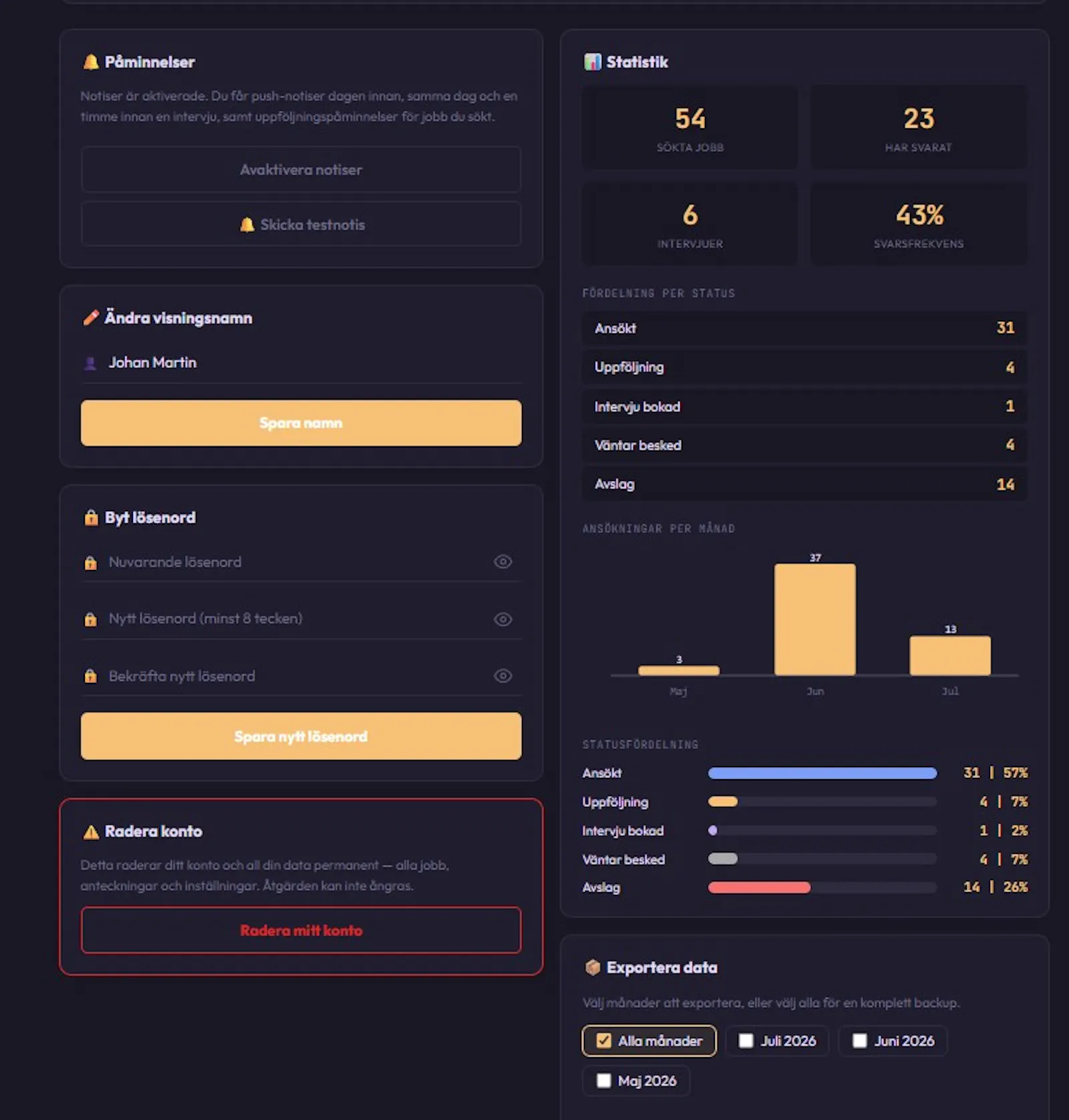 Jobbtrackr  screenshot 3