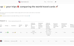 Travel Cards List media 1