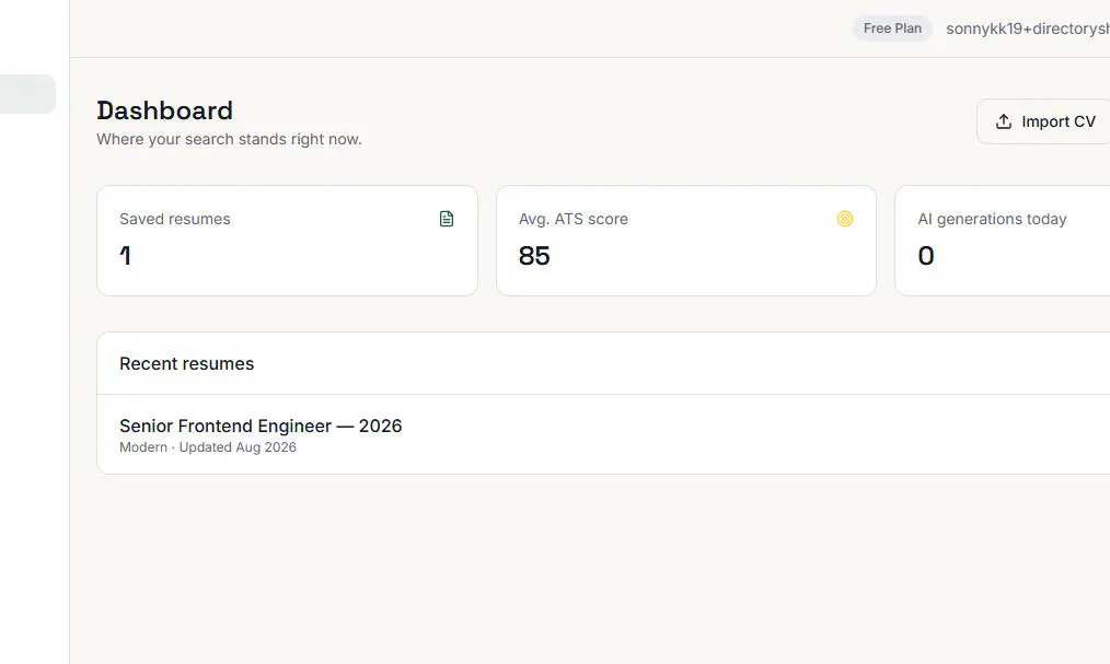 ResuMakeAi screenshot 1