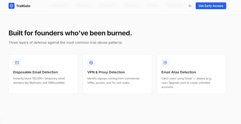 TrailGate – Stop Free Trial Abuse. screenshot 2