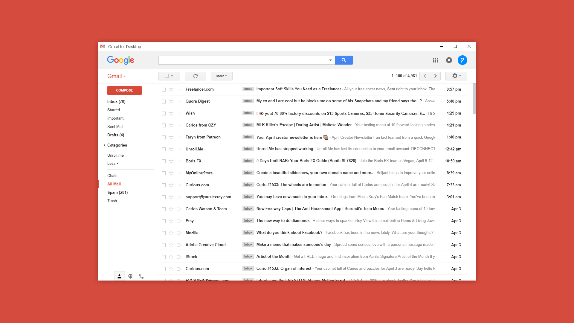 Gmail for Desktop (Unoffical) gallery image