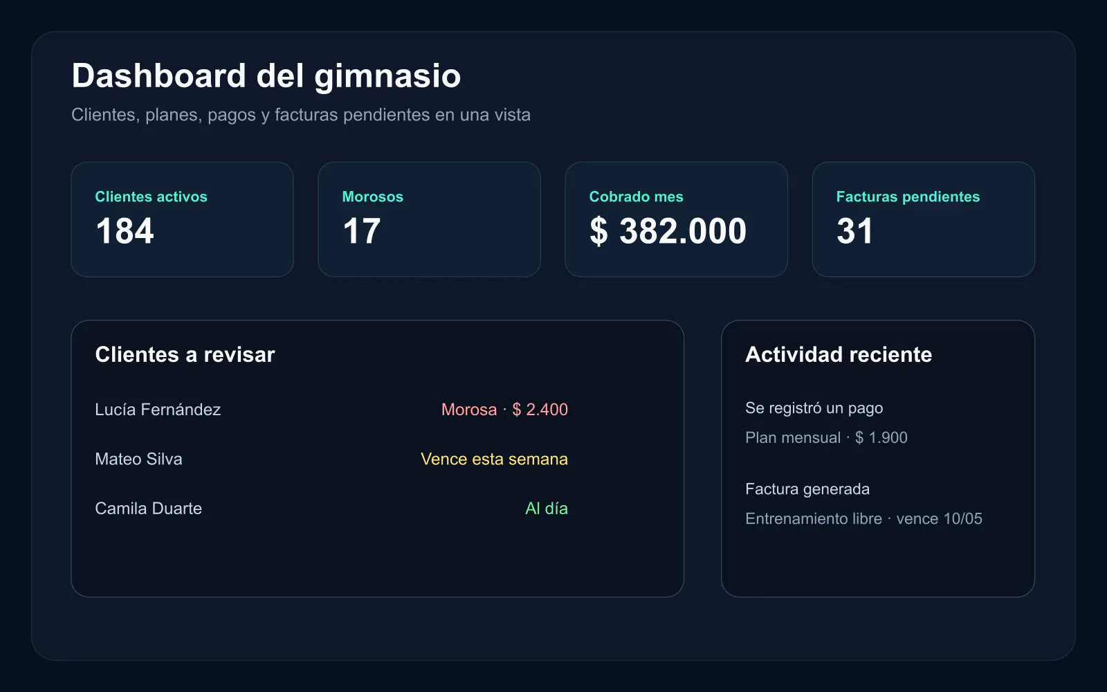 EzGYM screenshot 1