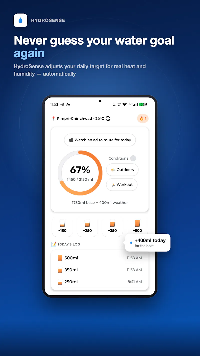 HydroSense screenshot 2