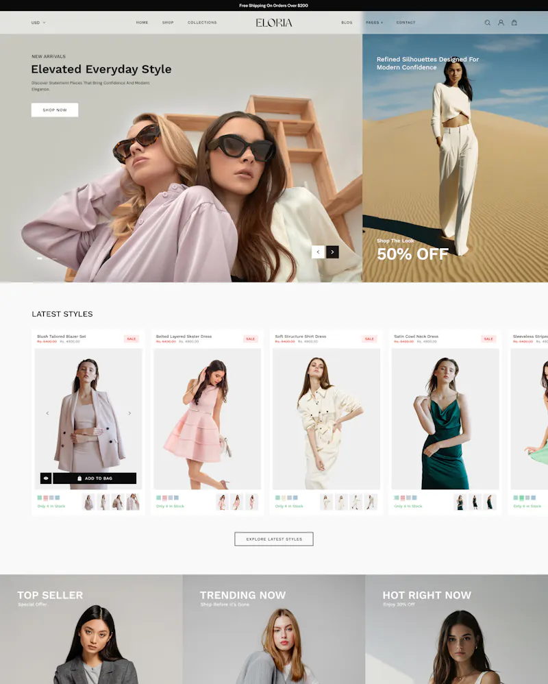 Rich Shopify Theme screenshot 1