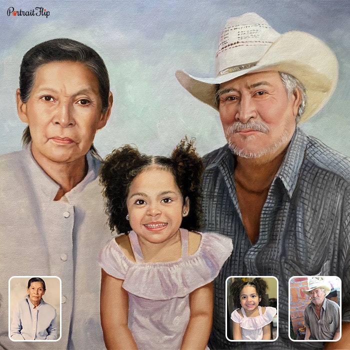 Memorial Portrait from Photos