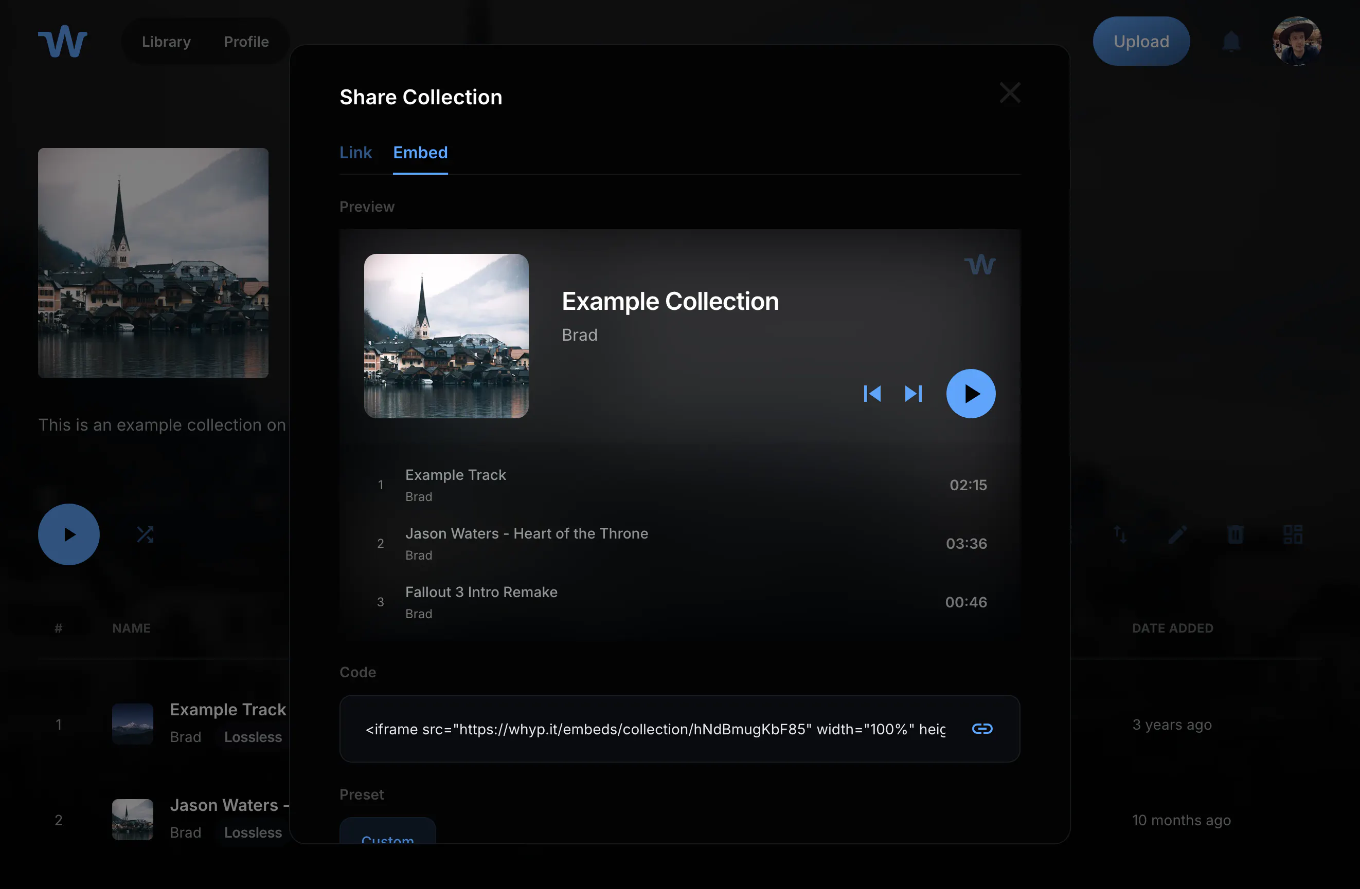 Whyp - Private Audio Hosting with Embeds gallery image