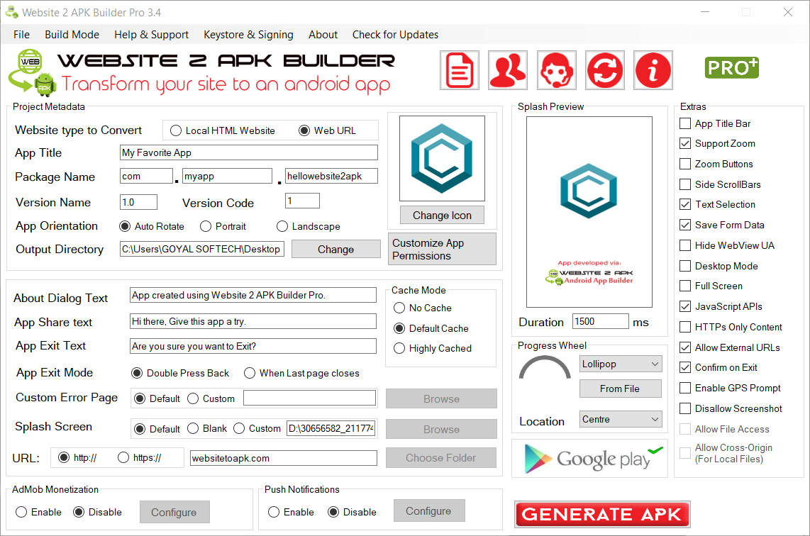 Website 2 APK Builder gallery image